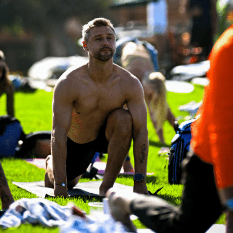 Outdoor wellness session